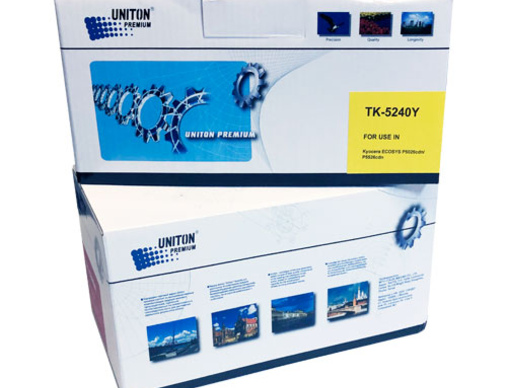 Тонер-картридж KYOCERA ECOSYS P5026/M5526 (TK-5240Y) (3K) желтый UNITON Premium - изображение