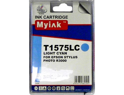 Картридж EPSON St Photo R3000 (T1575) светло-синий MyInk - изображение