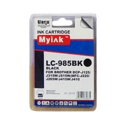 Картридж Brother DCP-125/315W/515W/MFC-265W/410/415W (LC39/985BK) черный (12 ml, Dye) MyInk - изображение