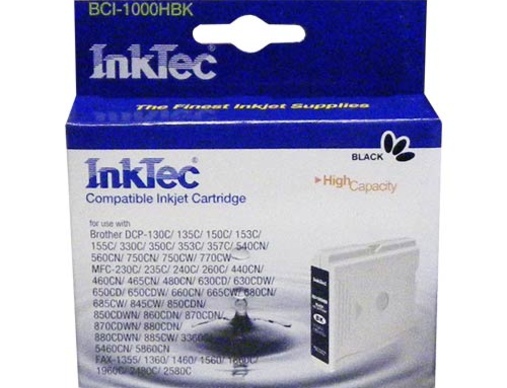Картридж Brother DCP-130C/MFC-240C/5460CN/885CW (LC1000BK) черный InkTec - изображение