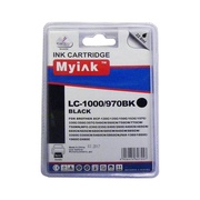 Картридж Brother DCP-130C/MFC-240C/5460CN/885CW (LC1000BK/LC970BK) черный MyInk - изображение