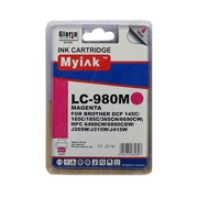 Картридж Brother DCP-145C/6690CW/MFC-250C (LC980M) красный (18ml, Dye)  MyInk - изображение