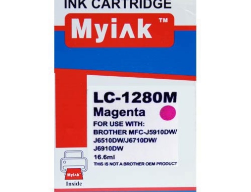 Картридж Brother MFC-J5910/6510/6710 (LC1280XLM) красный (16,6ml, Dye) MyInk - изображение