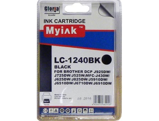 Картридж Brother MFC-J6510/6710/6910 (LC1240BK) черный (16,6ml, Pigment) MyInk - изображение