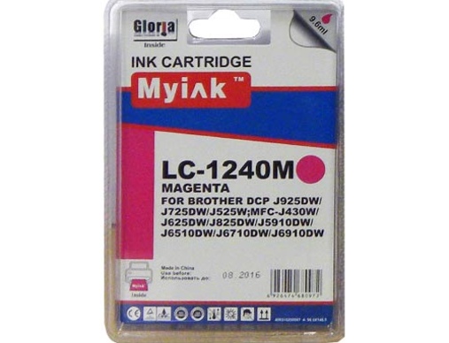 Картридж Brother MFC-J6510/6710/6910 (LC1240M) красный (9,6ml, Dye) MyInk - изображение