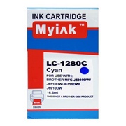Картридж Brother MFC-J5910/6510/6710 (LC1280XLC) синий (16,6ml, Dye) MyInk - изображение