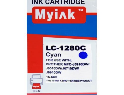 Картридж Brother MFC-J5910/6510/6710 (LC1280XLC) синий (16,6ml, Dye) MyInk - изображение