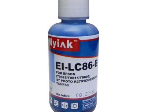 Чернила для EPSON (T0825/T0815/T0805) St Photo T10/T50/P50/R200/R270/RX590 (100мл,light cyan) EI-LC86-B Gloria™ MyInk - изображение