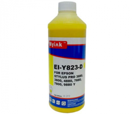 Чернила для EPSON (T0594) St Pro R2400/2880/ 3000/3800/7800/9800/ 7880/9880 (1л,yellow, Pigment) EI-Y823-D EverBrite™ MyInk - изображение