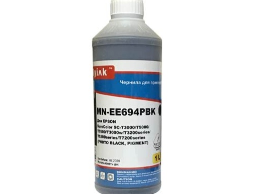 Чернила для EPSON (T6941) SC-T3000/T5000/T7000/ T3200/T5200/T7200 (1л, photo black, Pigment) EE694PBK MyInk - изображение