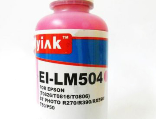 Чернила для EPSON (T0826/T0816/T0806) St Photo T10/T50/P50/R200/R270/RX590 (100мл,light magenta) EI-LM504 Gloria™ MyInk - изображение