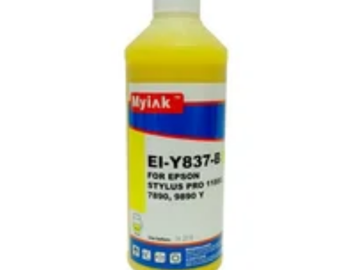 Чернила для EPSON (T0734/T0714/T0924) St C67/91/CX3700/4300/ T40/TX550/S22/SX125 (1л,yellow, Pigment) EE026Y MyInk - изображение