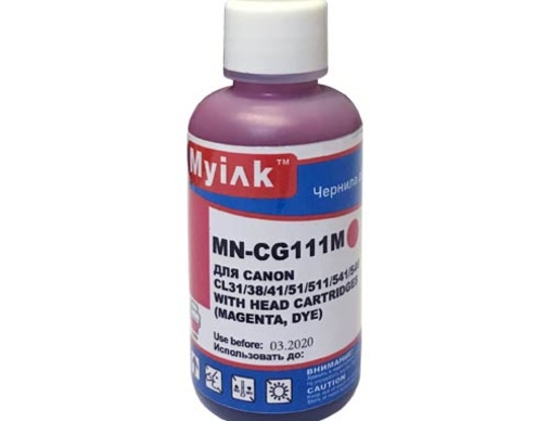 Чернила для CANON CL-41/51 (100мл,magenta) NI-CG111M Gloria™ MyInk - изображение