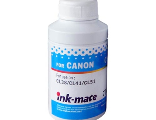 Чернила для CANON CL38/CL41/CL51/CLI-8 (70мл, cyan, Dye) CIM-41C Ink-Mate - изображение