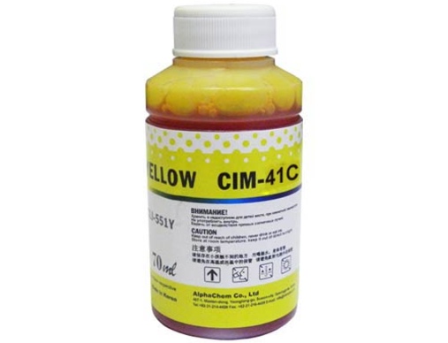 Чернила для CANON CL38/CL41/CL51/CLI-8 (70мл, yellow, Dye) CIM-41C Ink-Mate - изображение