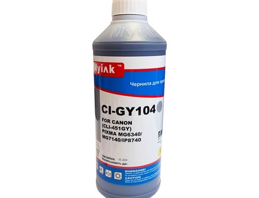 Чернила для CANON CLI-451GY (1л,grey) CI-GY104 Gloria™ MyInk - изображение