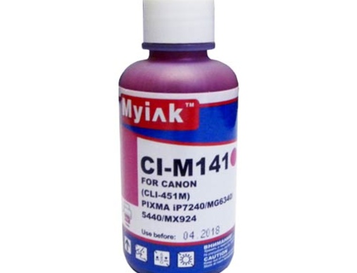 Чернила для CANON CLI-451M (100мл,magenta) CI-M141 Gloria™ MyInk - изображение