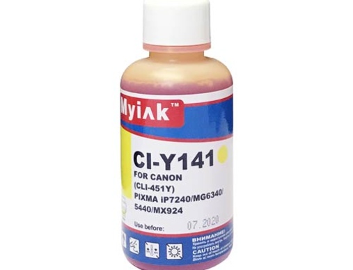 Чернила для CANON CLI-451Y (100мл,yellow) CI-Y141 Gloria™ MyInk - изображение