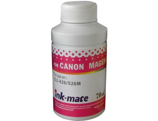 Чернила для CANON CLI-521M (70мл, magenta, Dye) CIM-521C Ink-Mate - изображение