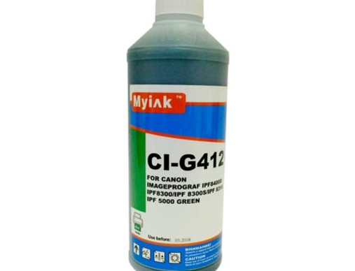 Чернила для CANON (PFI-102G/104G/303G) imagePROGRAF iPF8400D/ iPF605/iPF710/iPF750/iPF760/ iPF765/iPF510/iPF500 (1л,green) CI-G412 MyInk - изображение