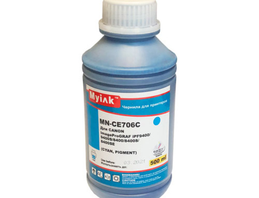 Чернила для CANON (PFI-706B) imagePROGRAF iPF9400/9400S/8400/8400S (500мл, blue, Pigment) MyInk - изображение