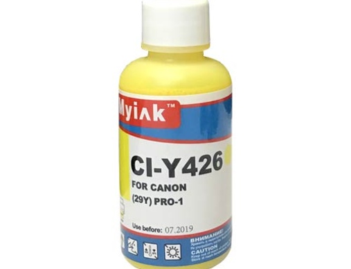 Чернила для CANON PGI-29Y (100мл,yellow, Pigment) CI-Y426 EverBrite™ MyInk - изображение