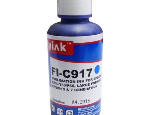 Чернила для EPSON St Photo R230/T50 (100мл, cyan, сублимационные)  FI-C917/ES917C MyInk - изображение