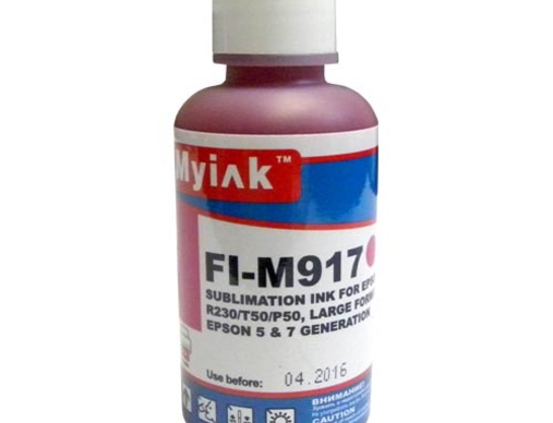 Чернила для EPSON St Photo R230/T50 (100мл, magenta, сублимационные) FI-M917/ES917M MyInk - изображение