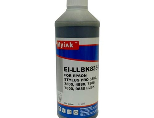 Чернила для EPSON (T0599) St Pro R2400/2880/ 3000/3800/7800/9800/ 7880/9880 (1л, light light black, Pigment) EI-LLBK835-C EverBrite™ MyInk - изображение