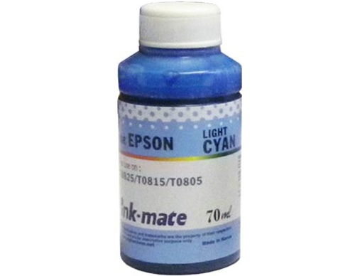 Чернила для EPSON (T0825 /T0815/T0805) St Photo R270/390/RX590/T50/P50 (70мл, light cyan, Dye) EIM-290C Ink-Mate - изображение