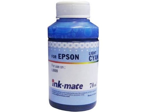 Чернила для EPSON (T6735) L800 (70мл, light cyan, Dye) EIM-801LC Ink-Mate - изображение