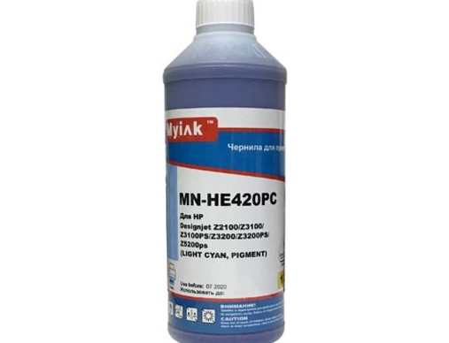 Чернила для HP ( 70) C9390A (1л,light cyan, Pigment) HE420PC MyInk - изображение