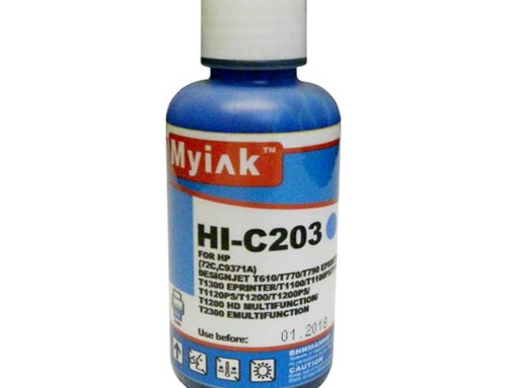 Чернила для HP ( 72) C9371A (100мл,cyan) HI-C203 Gloria™ MyInk - изображение