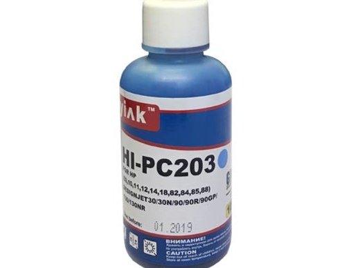 Чернила для HP ( 85) HP Designjet 30/30n/90/90r/ 90gp/130 C9428A (100мл,light cyan) HI-PC203 MyInk - изображение