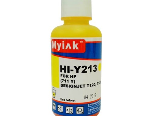 Чернила для HP (711) HP Designjet T120/520 (100мл, yellow) HI-Y213 Gloria™ MyInk - изображение