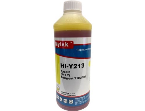 Чернила для HP (711) HP Designjet T120/520 (1л, yellow) HI-Y213 Gloria™ MyInk - изображение