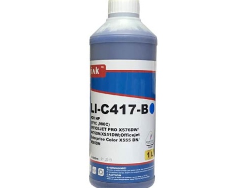 Чернила для HP (971) Officejet Pro X576DW/X476DN/X551DW (1л,cyan,Pigment) LI-C417-B EverBrite™ MyInk - изображение