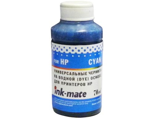 Чернила универсальные для  HP (70мл, cyan, Dye) HIMB-UC Ink-Mate - изображение