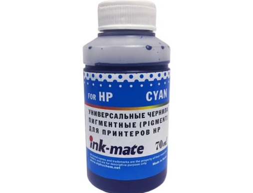 Чернила универсальные для HP (70мл, cyan, Pigment) HIMB-UPC Ink-Mate - изображение