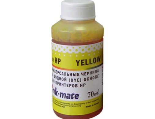 Чернила универсальные для  HP (70мл, yellow, Dye) HIMB-UY Ink-Mate - изображение