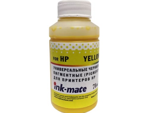 Чернила универсальные для HP (70мл, yellow, Pigment) HIMB-UPY Ink-Mate - изображение