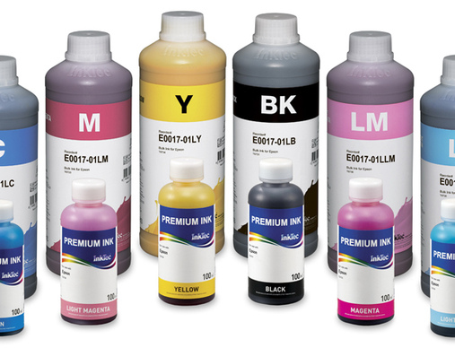 Чернила для EPSON (T6731/6741)  L800, L1800, L810, L815, L850, L805 (1л, black) E0017-01LB InkTec - изображение