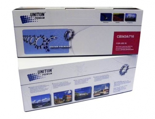 Картридж HP CB543A (125A) красный (1,4k) UNITON Premium - изображение