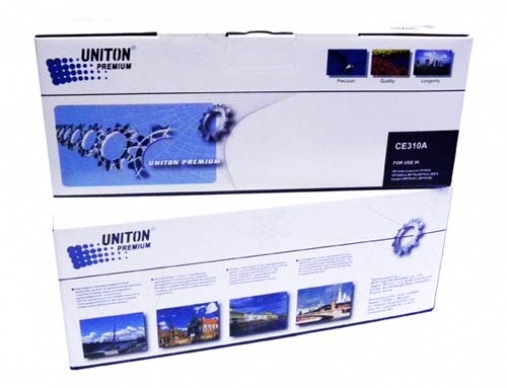 Картридж для HP Color LJ CP 1025 PRO CE310A (126A) ч (1,2K) UNITON Premium - изображение