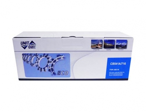 Картридж HP CB541A (125A) синий (1,4k) UNITON Premium - изображение