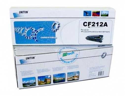 Картридж HP CF212A (131A) желтый (1,8K) UNITON Premium - изображение