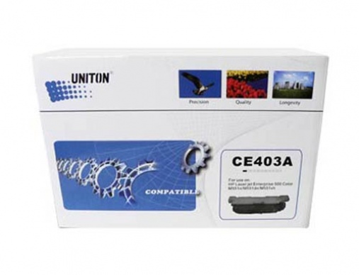 Картридж HP CE403A (507A) красный (6K) UNITON Premium - изображение