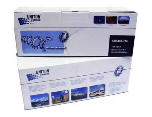Картридж HP CB540A (125A)/CANON Cartridge 716B черный (2,2k) UNITON Premium - изображение