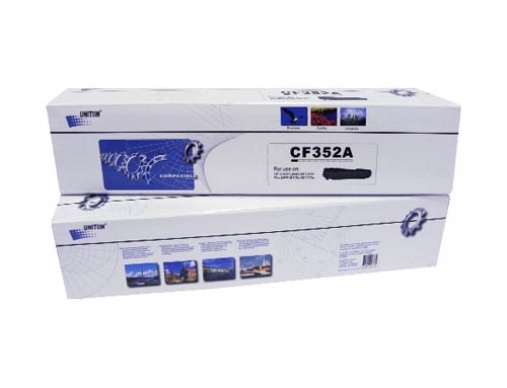 Картридж HP CF352A (130A) желтый (1K) UNITON Premium - изображение