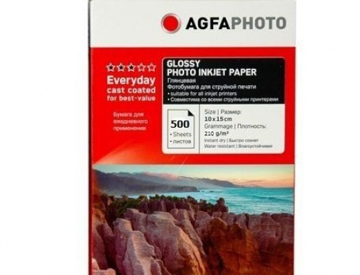 Фотобумага для струйной печати глянцевая 4R(10x15), 240 г/м2 ,100л, AGFA - изображение